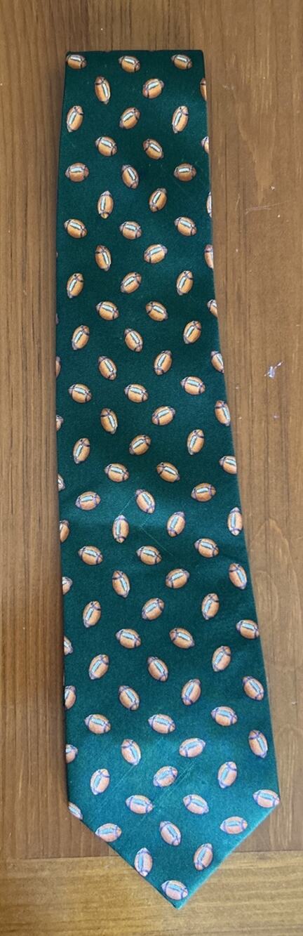 Alynn Neckwear HIKE Football Green Tie NWT